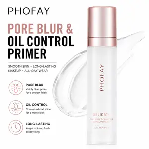 PHOFAY Pore Minimizing Makeup Primer, Hydrating Blurring Face Base, Oil-Control Smooth Skin Prep, Long-Lasting All-Day Foundation Wear, Lightweight Weightless Primer for All Skin Types