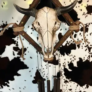 Diamond Rope Skull Wind Chime