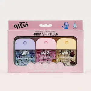 【VALUE】Wish Starter Favorite Pocket Sanitizer Spray Gift Box - Best-Selling Scents Mini Bundle for Daily Protection