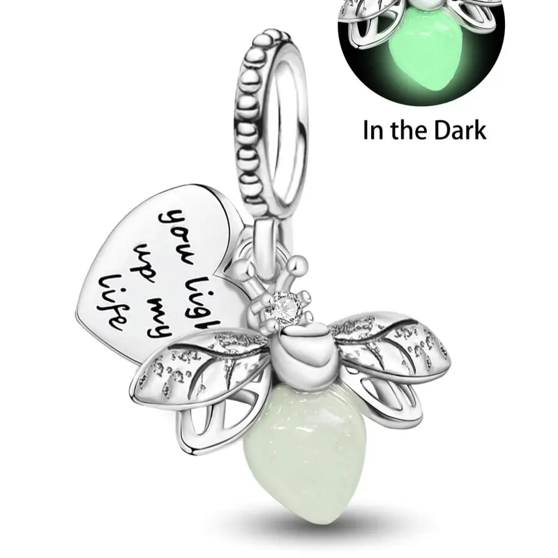 Butterfly & Flower Design Pendant, Rhinestone Decorated Pendant Charm for Bracelet & Necklace, Fashion Accessories for Women & Girls, Dainty Fashion Jewelry, Heart Shaped Pendant, Fashion Pendants