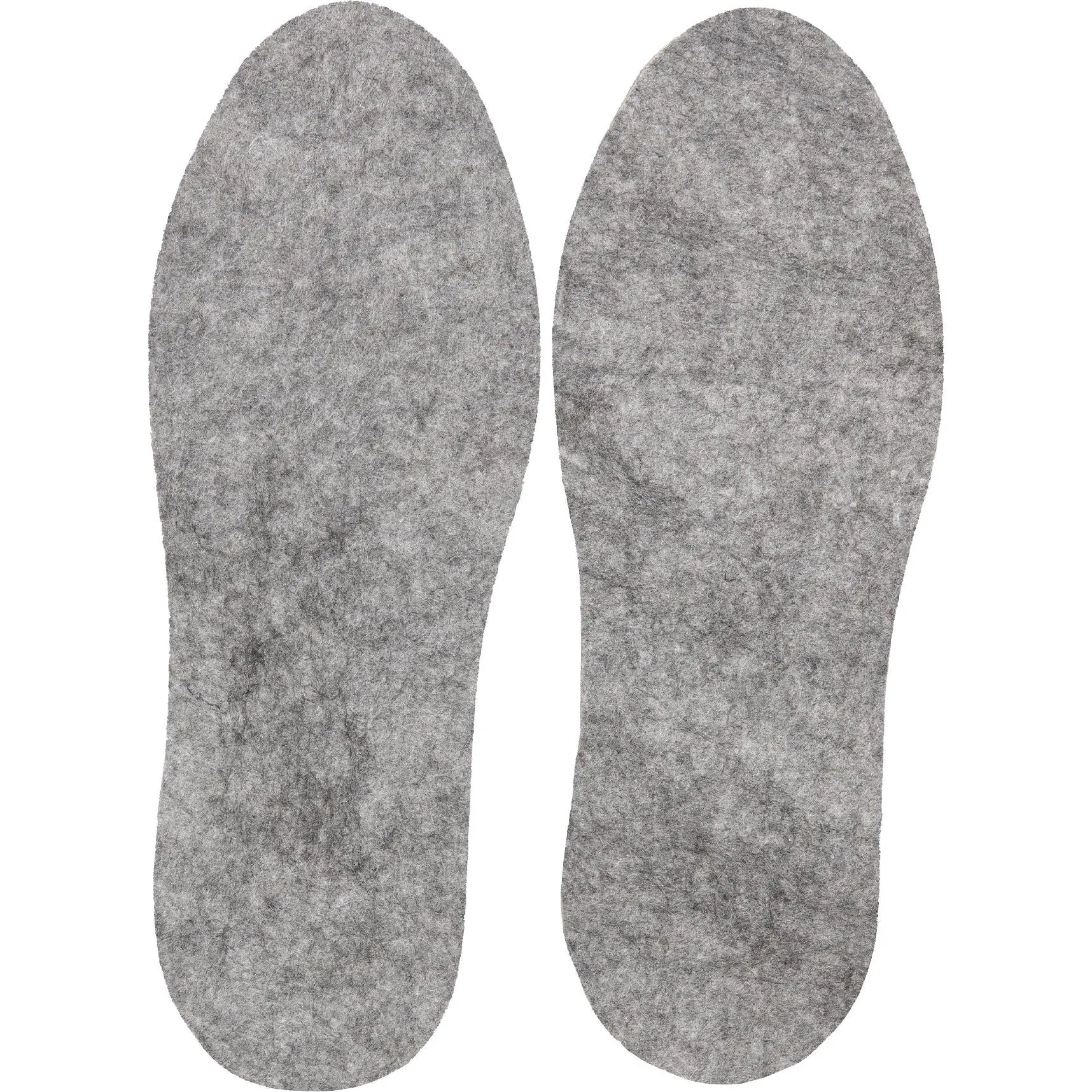 Large Heavyweight High-Density Felt Cold-Weather Boot Insoles - Soft Grey, Comfortable Soft Felt Material, Insulating Accessory for Tactical Hiking Shoes