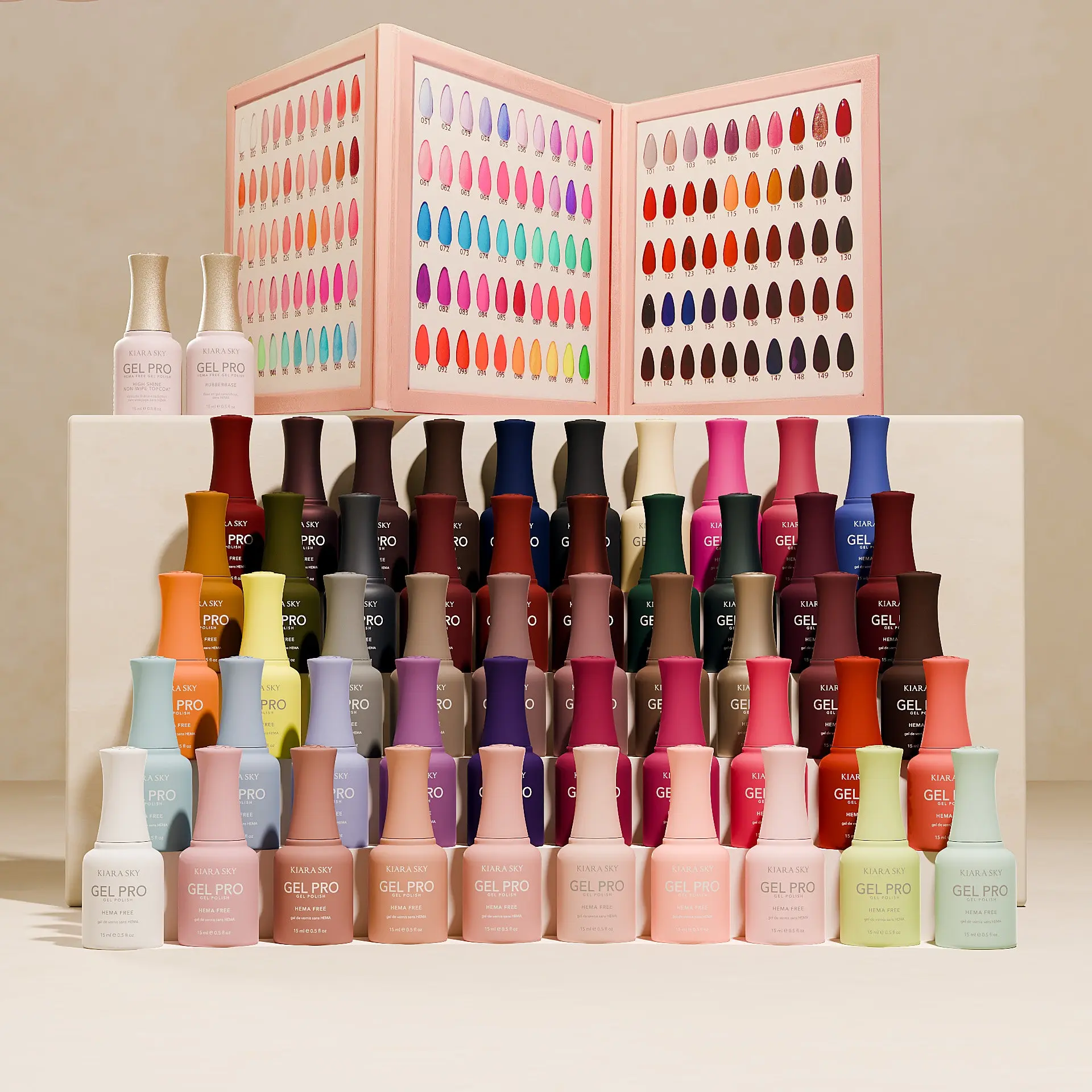 Kiara Sky Gel Pro Peoples Choice Starter Kit - HEMA-Free + TPO Free Nail Gel Polish | Intense Pigmentation, Long-Lasting Wear