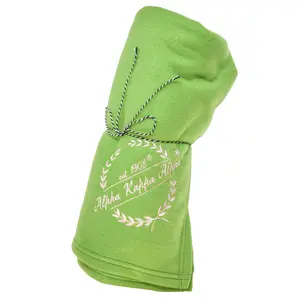 Alpha Kappa Alpha Embroidered Wreath Blanket