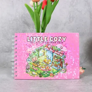 Little Cozy Coloring Book for Adults and Teens, Stress Relief Activity Book, Perfect Gift for Birthdays and Holidays