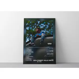 (No Frame) Album Poster 2014 Forest Hills Drive J Cole JCole Poster Rap Poster Album Cover Music Album Music Posters Wall Art Prints Decor Photo