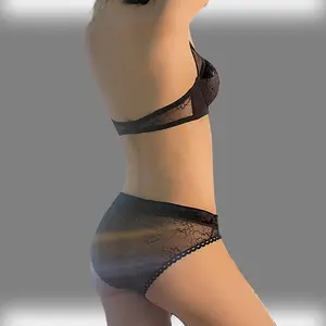 Panty in Black tulle