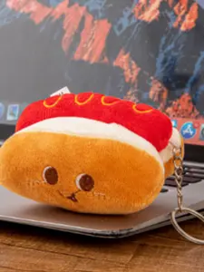 Adorable Hot Dog Plush Keychain, Latest Collectible Charm with Cute Face and Soft Texture, Fashion Favorite Accessory for All Seasons