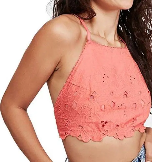 Free People Intimately Womens June Halter Cropped Bralette