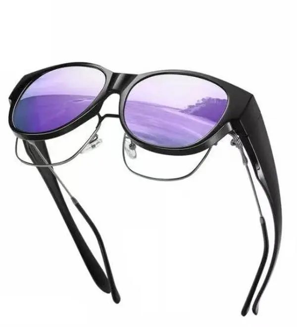 2025 New Oversized Cat Eye Sunglasses Polarized UV400 Protection Myopia-friendly, Sunglasses Fit Over Glasses