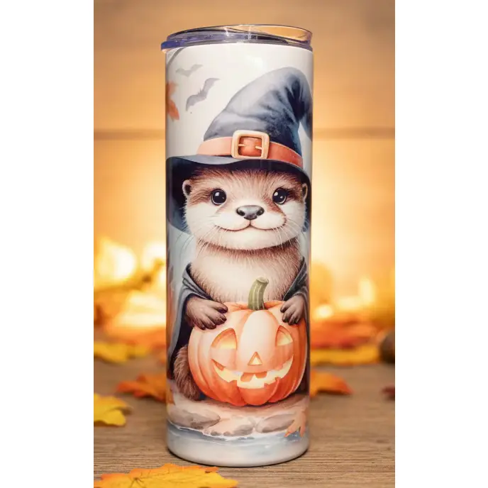 Witch Otter Sublimation Insulated Vacuum Flask Tumbler, Kitchenware Drinkware for Daily Use, Flasks, Portable