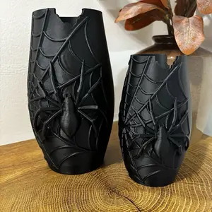 Spooky Spider Vase: Halloween Decor, Multiple Sizes, Trick Or Treat Gift, Indoor Planter Pots, Gift, Unique Flower Vase, Housewarming