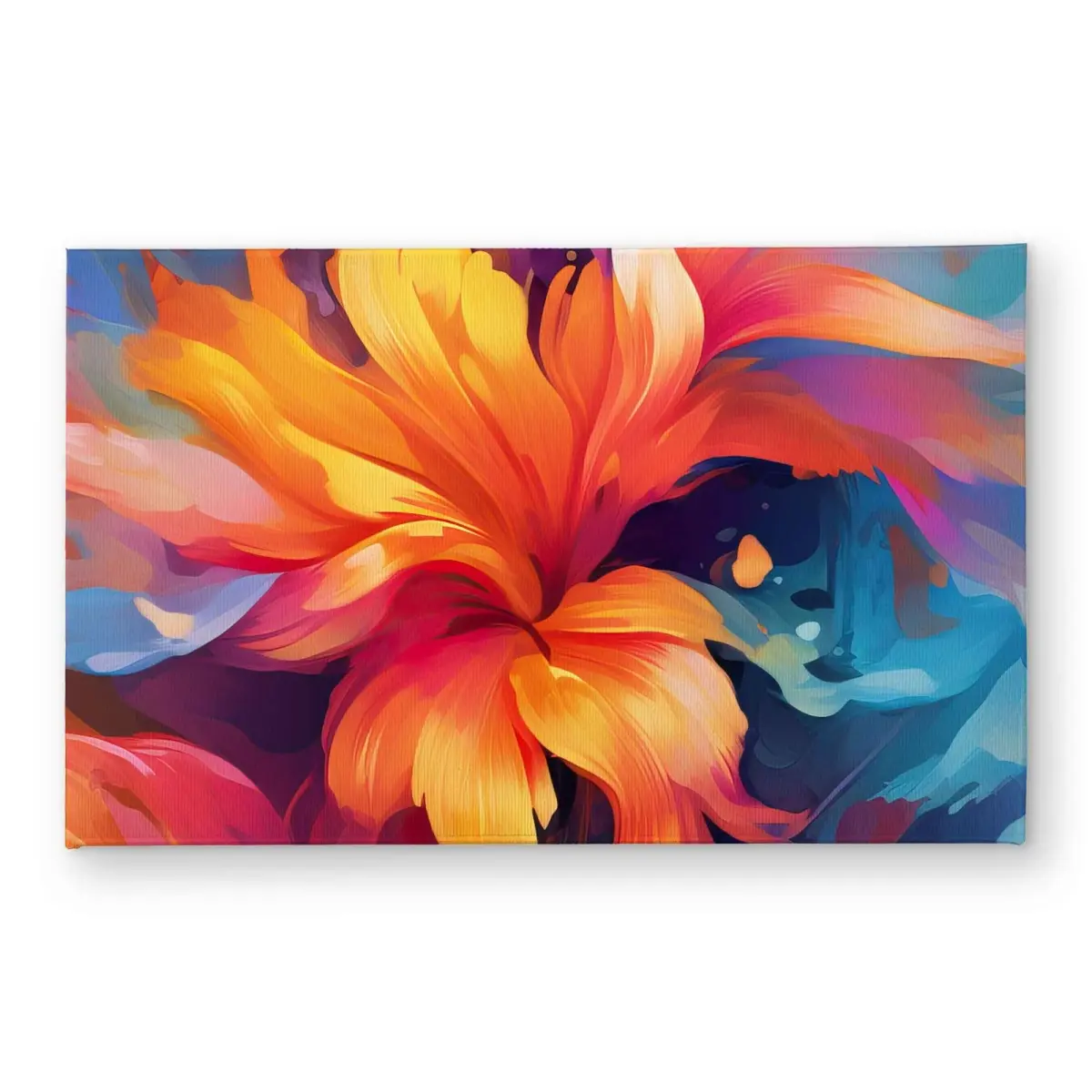 212 MAIN Polyester Loop Indoor-Outdoor Door Mat, 21x34 in, Colorful Red Plant Motif, Contemporary Look, for Home & Office Decor (Model CODM2134I1G9LL), Bold Colors Doormats, Bright Color Doormats