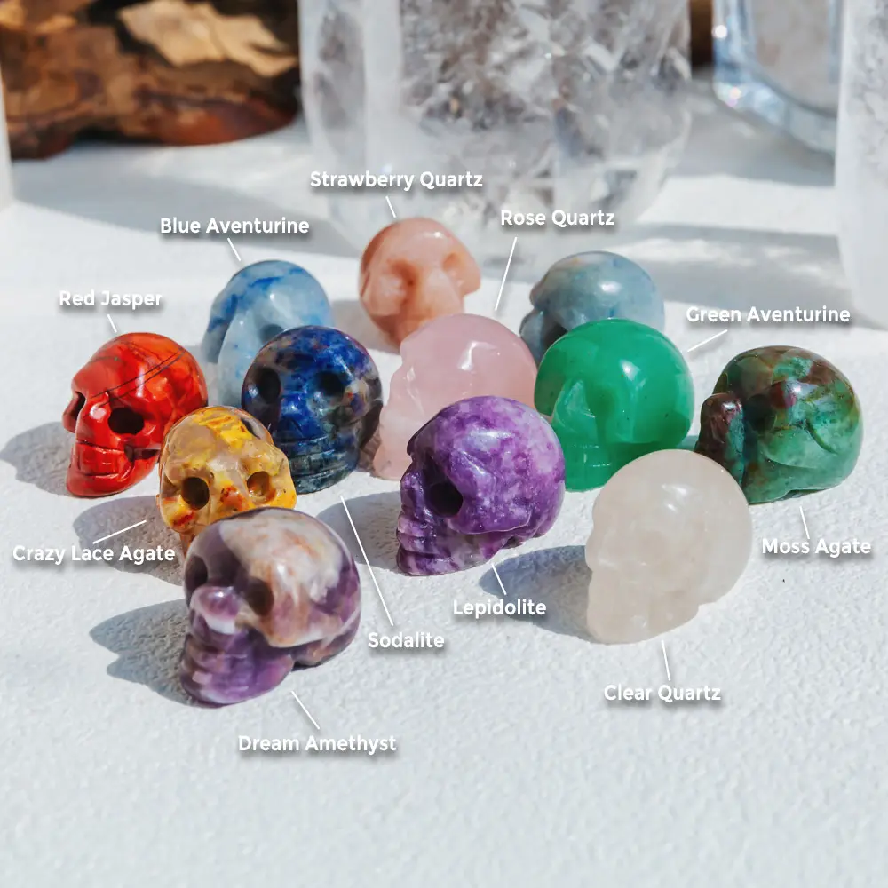 Natural Crystal -1''Crystal Skull Natural Crystal -1''Crystal Skull