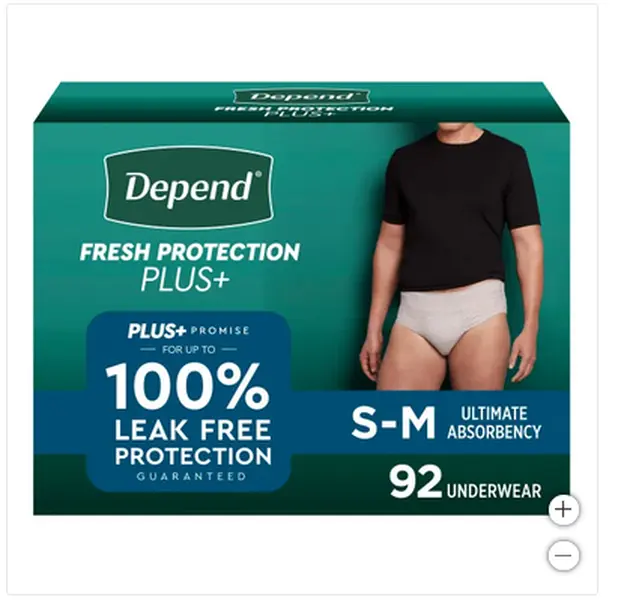 Depend Fresh Protection Plus Incontinence Underwear for Men, Ultimate Absorbency Menswear Day