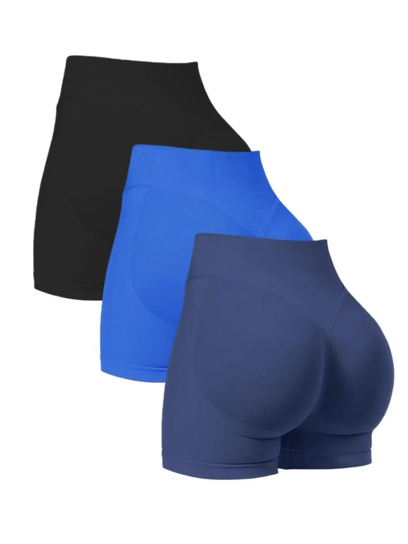 Women's High Waist Gym Shorts, High Waisted Shorts, High Waists Shorts, Fitness Shorts, Summer Sports Shorts, Seamless Sports Shorts, Seamless High Elasticity, Breathable Comfort, Butt Lifting, Indoor Outdoor Gym Wear, Seamless Cycling Shorts