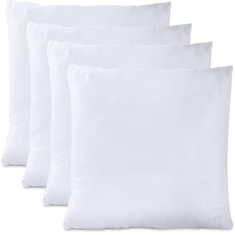 Utopia Bedding White Throw Pillow Inserts - Pack of 2 Durable Memory Foam for Bed & Couch - Soft 115 GSM Brushed Fabric - Breathable Comfortable Decorative Pillows