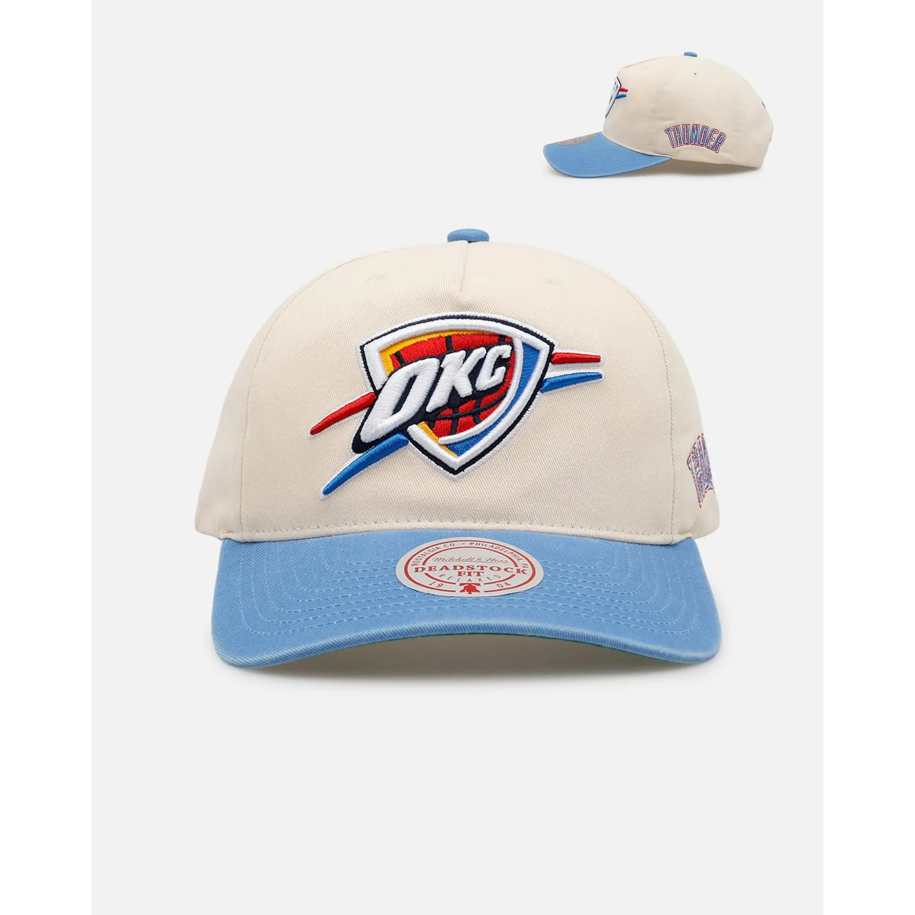 Mitchell & Ness Oklahoma City Thunder 'Washed Cotton' Deadstock Snapback Off White