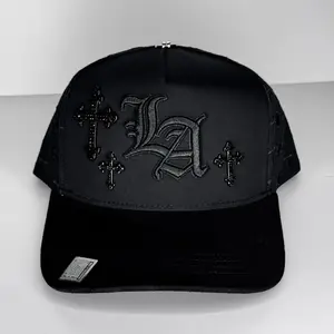 LA black & crosses hat SnapBack for Men - Snap-Back Design, Casual Style
