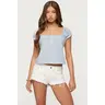 Rhory Pinstripe Babydoll Top