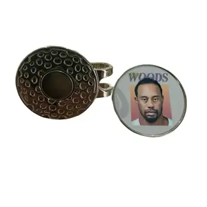 Tiger Woods Mug Shot Ball Marker - Golf Accessory with Iconic Player Image and Durable Design