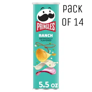 Pringles Ranch Potato Crisps, 5.5 oz 14 cans