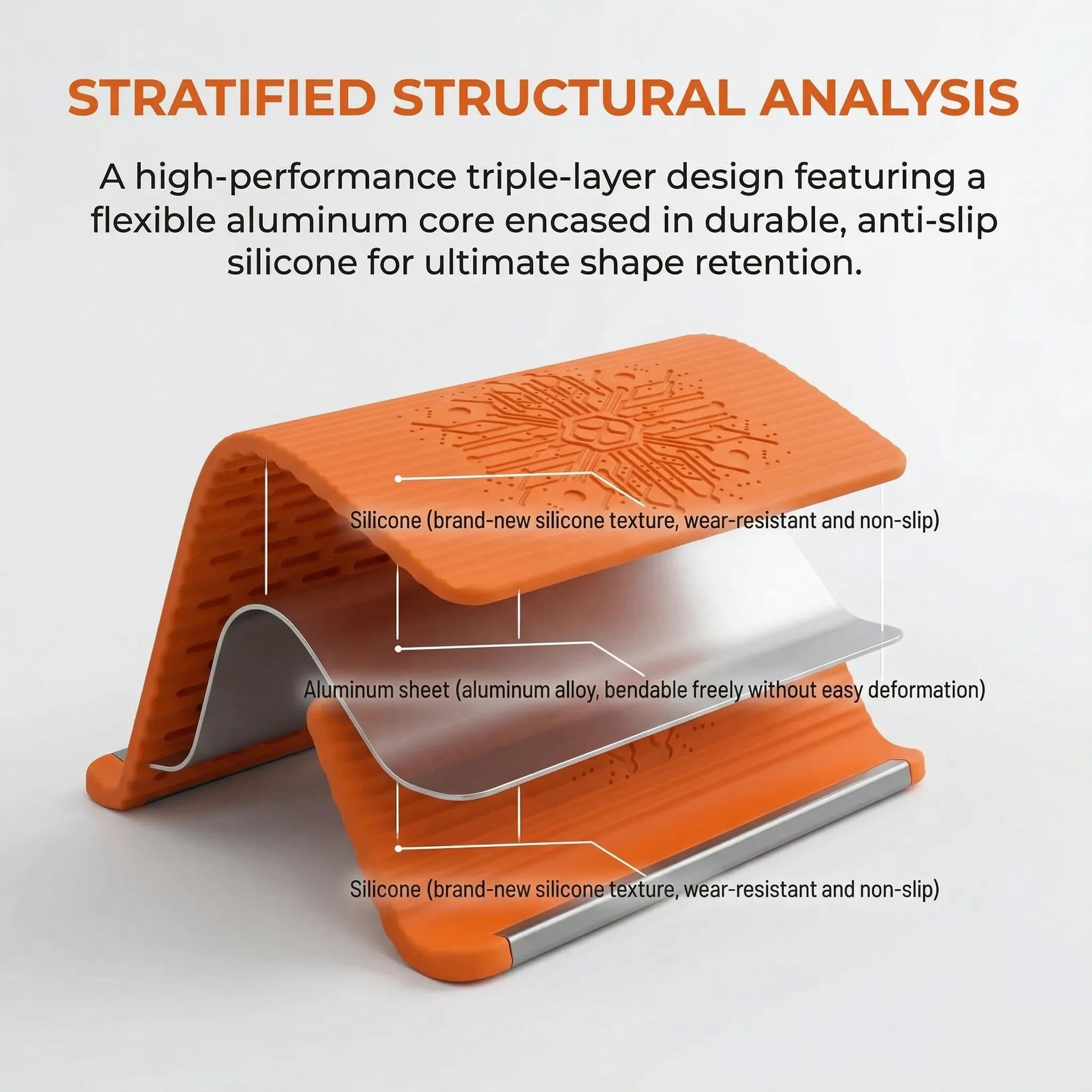 Portable Foldable Silicone Phone Holder, Bendable Freely into Any Shape, Multi-Angle Adjustable Stand for Mobile Phone, Tablet, Laptop, Anti-Slip Desktop Mount, Universal Fit, Home Office Travel Use, Orange Black Portable Foldable Silicone Phone Holder, Bendable Freely into Any Shape, Multi-Angle Adjustable Stand for Mobile Phone, Tablet, Laptop, Anti-Slip Desktop Mount, Universal Fit, Home Office Travel Use, Orange Black
