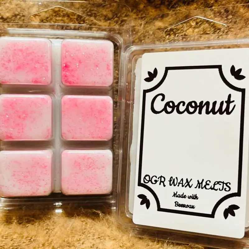 OGR Wax Melts Coconut Scented Beeswax Made with Beeswax Wax Melts for Aromatic Home Fragrance