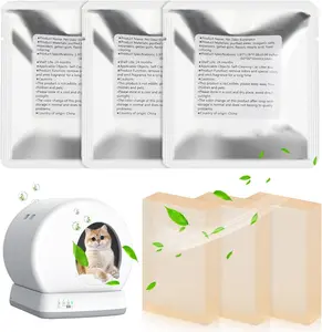 Pet Odor Eliminator for Meowant Self Cleaning  Litter Box,  Toilet Odor Control Deodorant Gel, Automatic  Litter Box Deodorizer (3 Pack, Floral Scent)