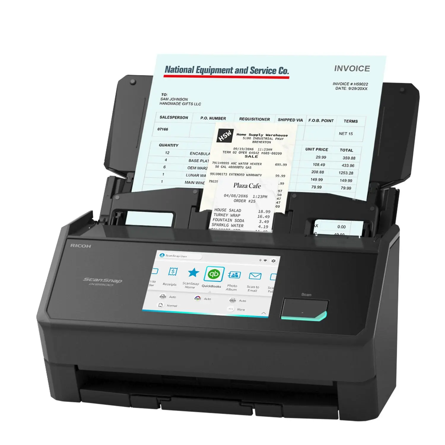 SCANSNAP IX2500 RECEIPT EDITION (BLACK) - THESE FEATURES ENSURE SMOOTH AND STABL