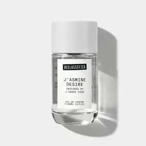 Declassified J'ASMINE DESIRE Long-Lasting Floral Fruity Perfume Jasmine Mandarin Peach Sandalwood Musk 100ml Unisex Eau de Parfum Vegan Cruelty-Free