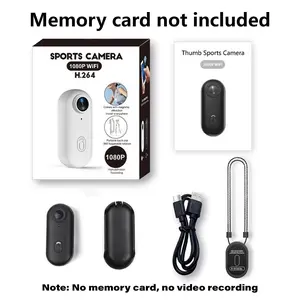 NUISK Entry-level Action Camera, no built-in storage, only compatible with U3 high-speed memory cards, 1080P resolution, wearable cam for daily travel and vlog shooting, hands-free portable recorder, compact magnetic sports camera, Father's Day gift
