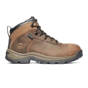 Timberland Mens Flume Waterproof Steel Toe Hiking Work/Duty - Brown