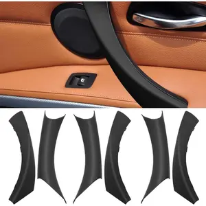 Compatible with BMW 3 Series E90/E91 Door Handle Covers, 6PCS Door Pull Handle Cover for BMW 325i 328i 335i 330i 2006-2011, Left and Right Passenger Side (Black)