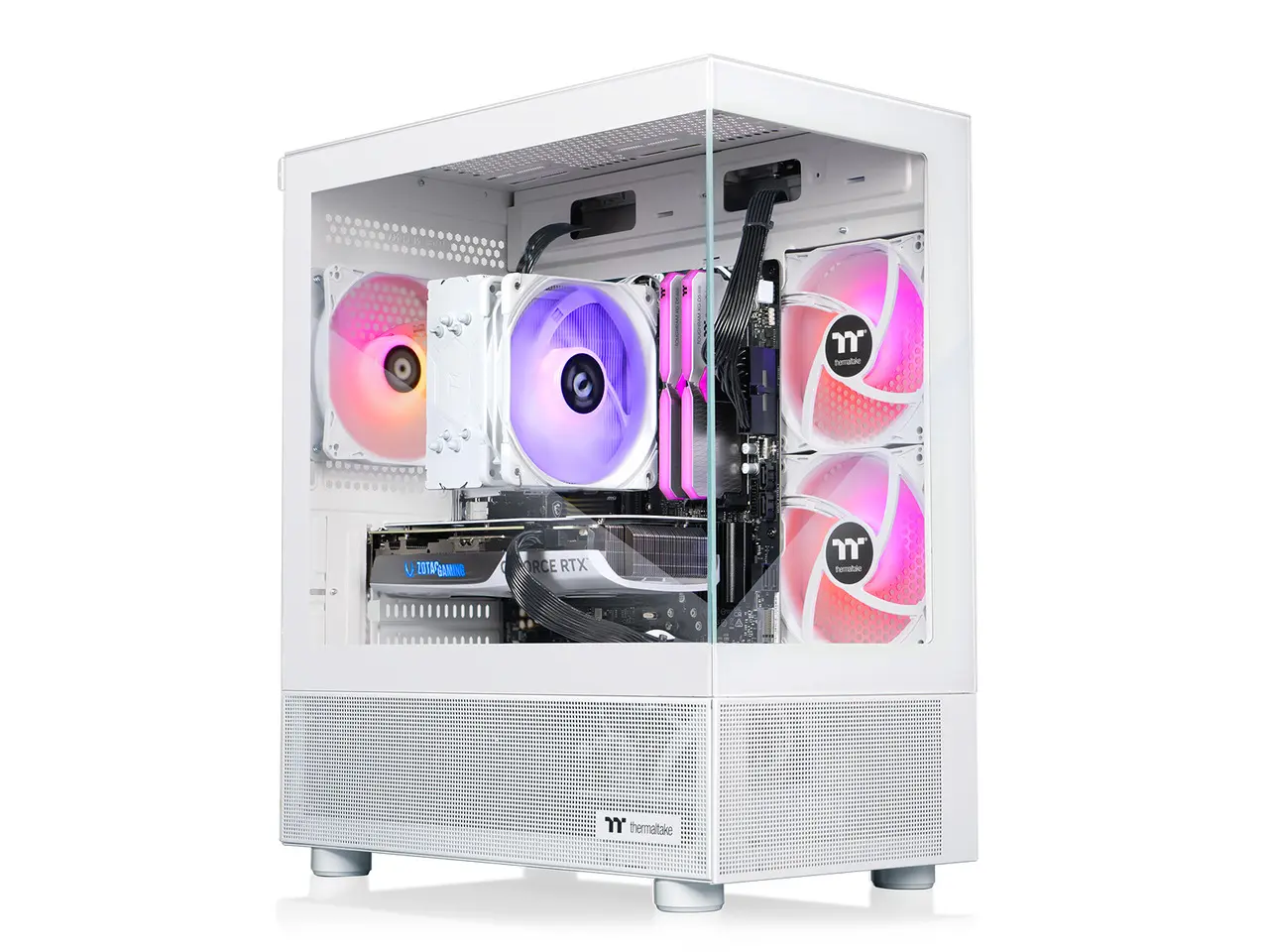 Thermaltake LCGS NE i1470S-V170S Gaming Desktop (Intel Core i7-14700F, ToughRam 32GB DDR5 6000MT/s RGB Memory, NVIDIA GeForce RTX 5070, 1TB NVMe M.2, Wifi, Windows 11) N17S-B760-570-LCS