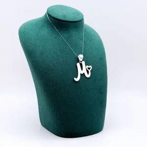 MINARA 950 Silver INITIAL Large Pendant 1.5''