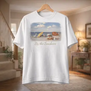 Beach Aesthetic T-Shirt | Metropolitan Museum Art Inspired Ocean Painting Tee | Vintage Seashore Shirt