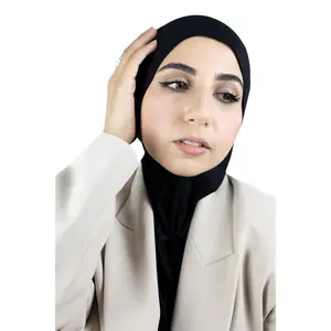 Jersey Hijab + Matching Ninja Black