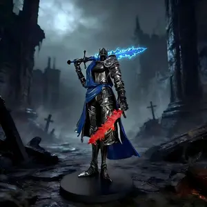 Dual Moon Knight Leanna Mezemo Sword Full Moon Queen Leanna Figure Decoration, Figurine, Anime Collectible Model Toy, Perfect Gift for Fans