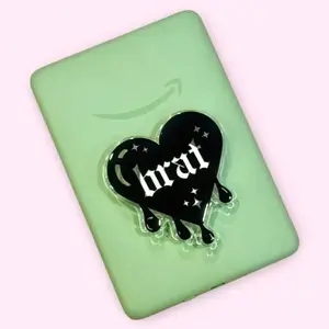Brat Heart MagSafe Phone Grip , Book Lover Gifts For Her sticky phone grip magnetic mount, Compact Holder Stand