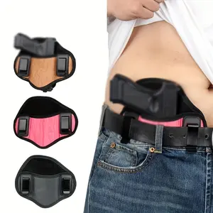 1 count Outdoor Quick Draw PU Leather Holster, Concealed Carry Waist Holster For Men And Women