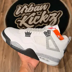 Jordan 4 White cement