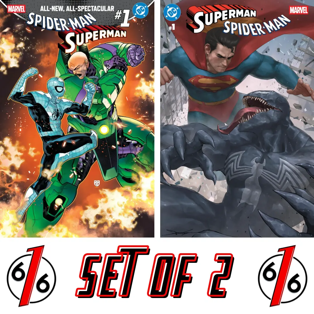 SPIDER-MAN SUPERMAN #1 RB SILVA & JEEHYUNG LEE 616 Trade Dress Variant Set LTD 3000