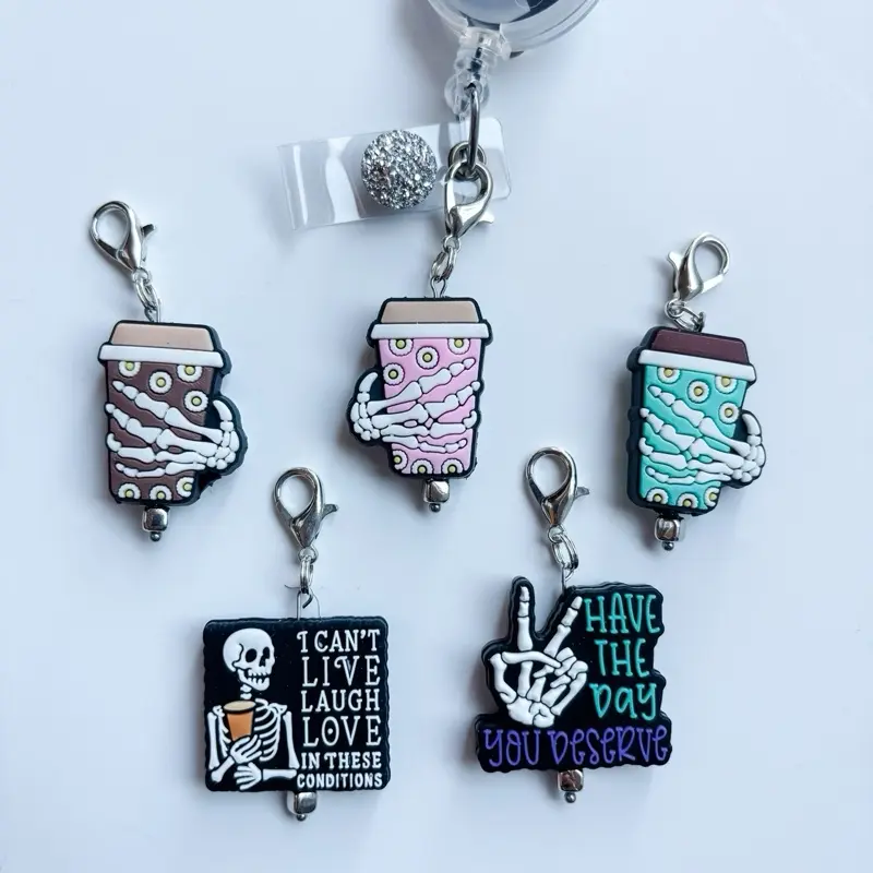 Radiologist Orthopedic  X- Ray Doctor Badge Reel Charm Purse Charm Handbag Charm Keychain Coffee Lovers BADGE REEL NOT INCLUDED