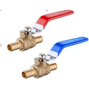 F1807 1/2inch Valve with EPDM, 1/4" Turn Full Port Shut Off Stop Ball Valve (2)