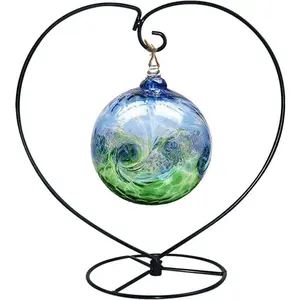 Iron Ornament Display Stand Holder for Hanging Air Plant Flower Pot Glass Globe Ball, Christmas Wedding Ornament Home Office Decor