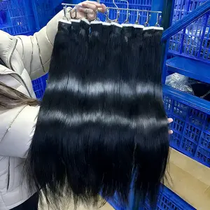 JOPEAR 100g=$72 Tape In Hair Extensions Human Hair Natural Silk Straight Seamless Invisible Tape In Extensions 16-32inch for Women 50G