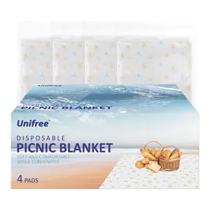 Unifree Disposable Picnic Mat, Disposable Picnic Blanket, Portable Multi Functional Protection Picnic Mat for Outdoor, Beach, Convenient