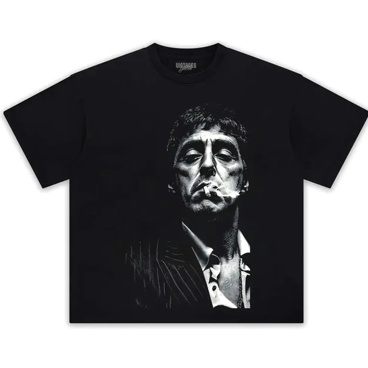 Scarface Tony Montana Graphic T-Shirt – Y2K Movie Tee for Mob Film Fans, Iconic Pop Culture Cotton Top, Perfect Gift for Movie Collectors