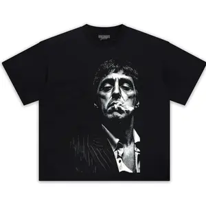 Scarface Tony Montana Graphic T-Shirt – Y2K Movie Tee for Mob Film Fans, Iconic Pop Culture Cotton Top, Perfect Gift for Movie Collectors