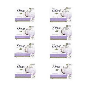 Dove Relaxing Beauty Cream Bar with Coconut Milk & Jasmine Petals Scent - 8 Bars, 90g Aroma Body Care Gentle Hypoallergenic